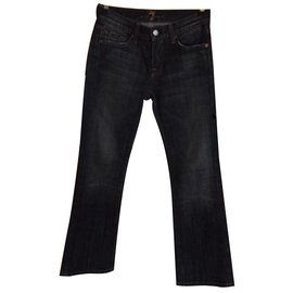 7 For All Mankind-Jeans-Noir