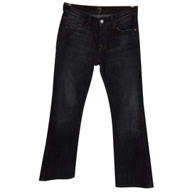 7 For All Mankind-Jeans-Preto