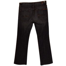 7 For All Mankind-Jeans-Noir