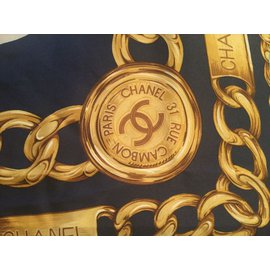 Chanel-Schal-Blau