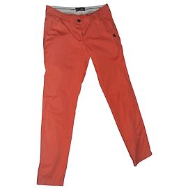 Calças chino Maison Scotch W30 L32 Rosa Coral Algodão Rosa Coral