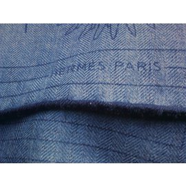 Hermès-Shawl-Blue
