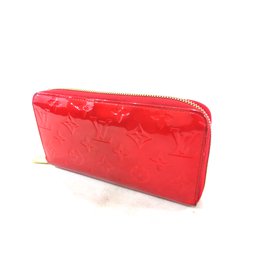 Louis Vuitton-Portefeuille zippy verni cerise-Rouge