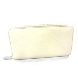 Louis Vuitton-zippy wallet-Cream