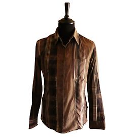 Camisa Kenzo Marrón de Algodón M Castaño