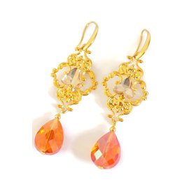 Autre Marque-Earrings.gold-plated ears-Golden