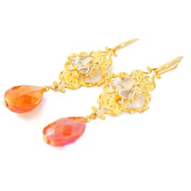 Autre Marque-Earrings.gold-plated ears-Golden