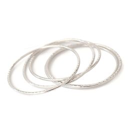 Autre Marque Set of 5 silver plated bangles bracelets Silvery
