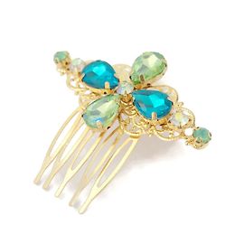 Autre Marque Gold plated hair comb Golden