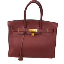 Hermès-Birkin-Dark red