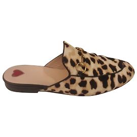 Gucci Cópia do leopardo de Princetown Multicor