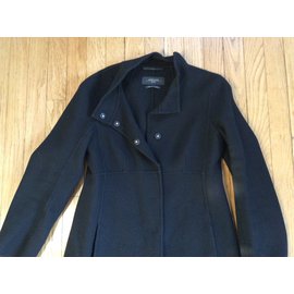 Weekend Max Mara-Coat, lined-sided wool-Black