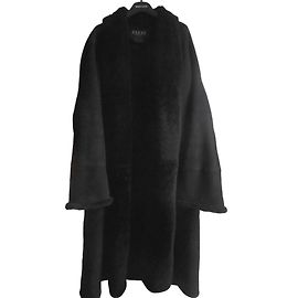 Gucci Black Fur Coat Black