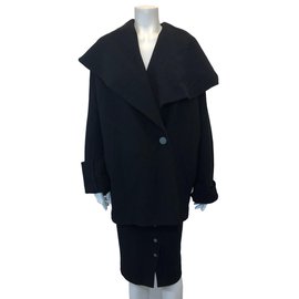 Autre Marque-Christa Fiedler ensemble jupe et veste-Noir