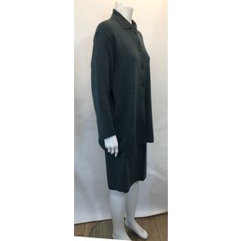 Autre Marque-Conjunto de falda y chaqueta de Christa Fiedler.-Verde oliva