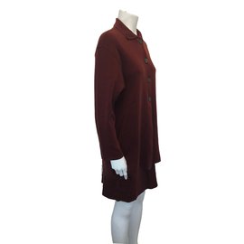 Autre Marque-Christa Fiedler skirt suit-Dark red
