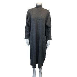 Issey Miyake Plantation Pullover Kleid Grau
