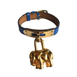 Hermès Kelly Azul Dourado