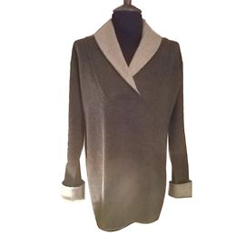 Christian Dior Jersey de cachemira gris Gris