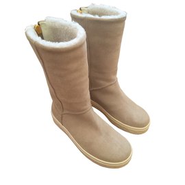 Moncler-Winter boots-Beige