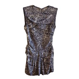 Iro Carly Silk Zebra Print Dress Size 1 Zebra print