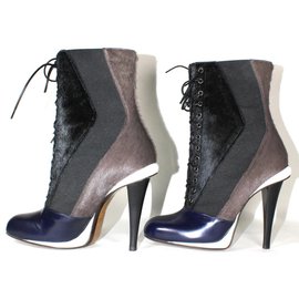 Fendi-Ankle boots-Black,Blue,Grey