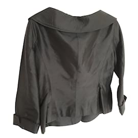 Autre Marque-Jacket in silk-Black