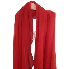 Yves Saint Laurent-Vintage scarf-Red