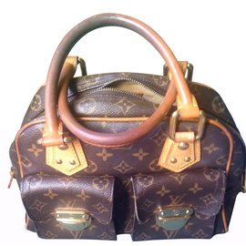Louis Vuitton-Manhattan vuitton bag-Brown