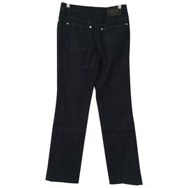 Escada-Calça jeans cintura alta ESCADA-Azul claro,Azul escuro
