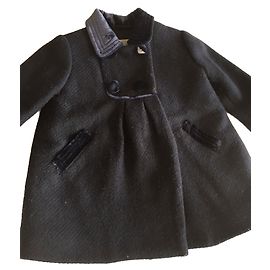 Autre Marque Abrigo Armani de lana azul marino niña 9-12 meses Azul marino