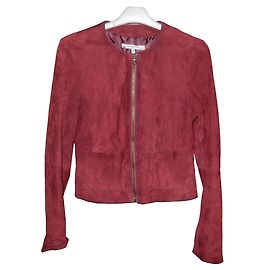 La Fée Maraboutée Blouson en cuir Bordeaux