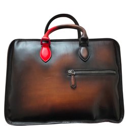 Berluti Sacs Porte-documents Bronze