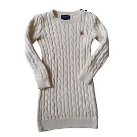 Polo Ralph Lauren Vestido de logotipo Cru