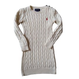 Polo Ralph Lauren-Logo dress-Cream