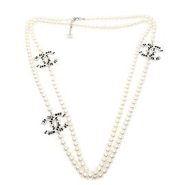 Chanel Collares Negro Blanco