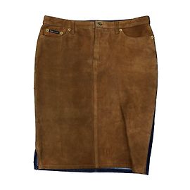 Jupe Dolce & Gabbana en daim et denim Autre