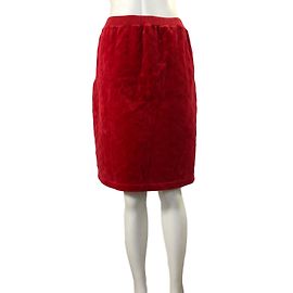 Saia Sonia Rykiel Rosa de Algodão Veludo Acolchoado Rosa