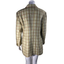 Louis Féraud-Veste style blazer-Marron,Vert clair
