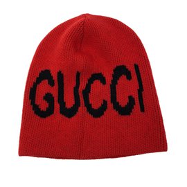 Gucci-Mütze-Schwarz,Rot
