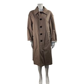 Trench Burberry de algodão rosa taupe Rosa Taupe