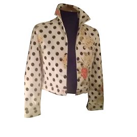 Autre Marque CHIQUES Jacke aus weißer Baumwolle Weiß