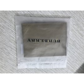 Burberry-Check and Leather Card Case-Black