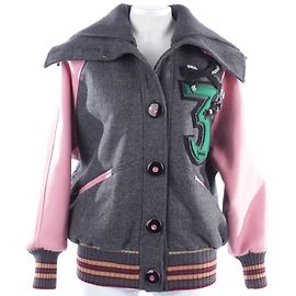 Miu Miu Coats, Outerwear Grey