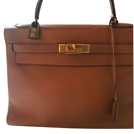 Hermès Kelly 1986 oder 1987 Beige Karamell