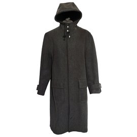 Autre Marque-casaco de lã Montgomery-Chocolate