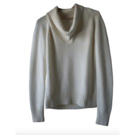 Pull Céline en Cachemire Blanc Ecru Blanc Blanc cassé