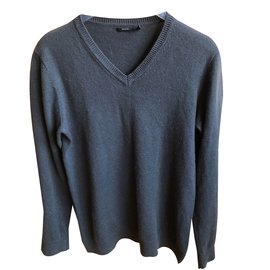 Ikks Wollpullover grau mit V Ausschnitt Grau