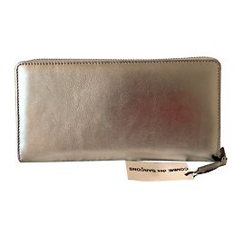 Comme Des Garcons Carteira de viagem Continental Prata