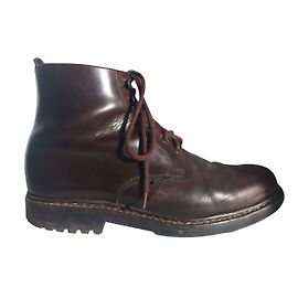 Botas Paraboot Arthe Marche II em couro marrom escuro Castanho escuro